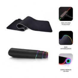 ALFOMBRILLA GAMING EXTRA GRANDE 800X300X4MM NEGRA CON RGB SUBBLIM