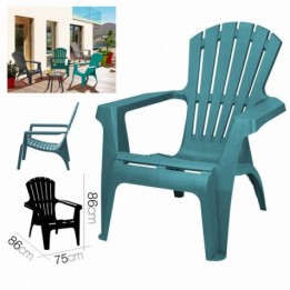 SILLA DE JARDIN PLASTICA DOLOMITI 75X86X86 AGUAMARINA