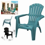 SILLA DE JARDIN PLASTICA DOLOMITI 75X86X86 AGUAMARINA