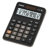 CALCULADORA ESCRITORIO PEQUEÑA 12 DIGITOS NEGRA MX-12B CASIO