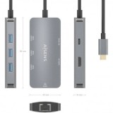 DOCKING HUB USB TIPO-C ASUC-6P019-GR AISENS