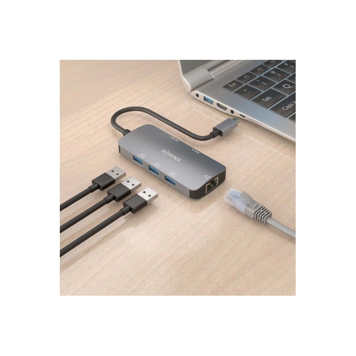 DOCKING HUB USB TIPO-C ASUC-6P019-GR AISENS