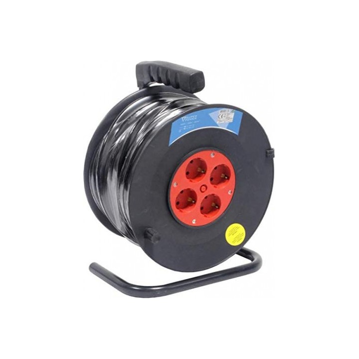 ENROLLADOR DE CABLE 50 METROS CABLE 3X1.5MM SUPER POWER