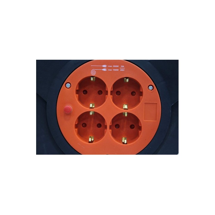 ENROLLADOR DE CABLE 50 METROS CABLE 3X1.5MM SUPER POWER