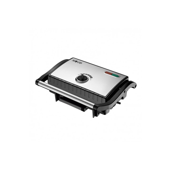 SANDWICHERA INOX GRILL 1500W TEMPERATURA REGULABLE MUVIP