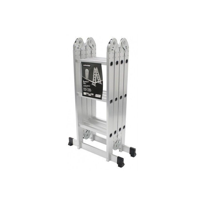 ESCALERA ALUMINIO ARTICULADA 3X4 MADER