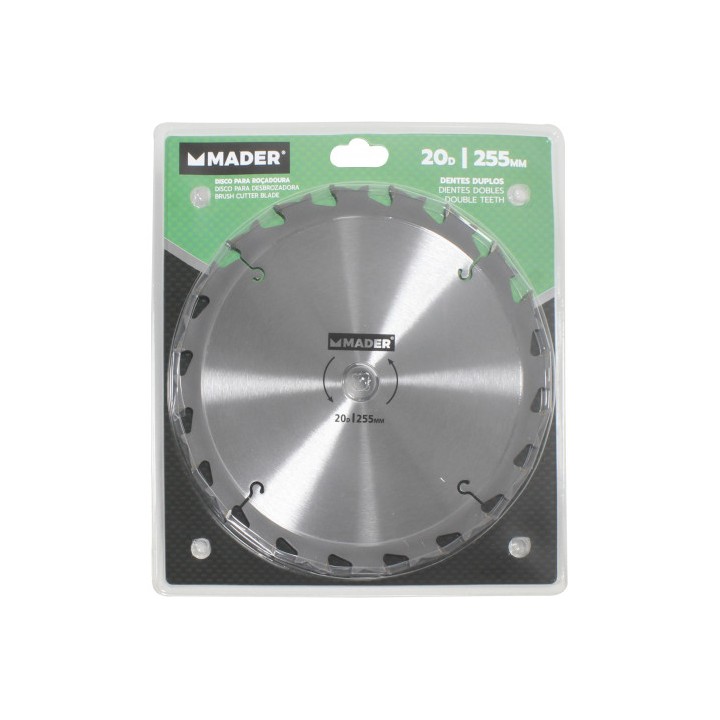 DISCO DESBROZADORA TUNGSTENO 255mm MADER