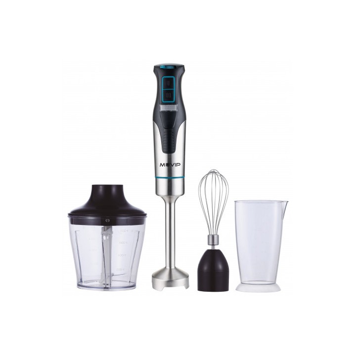 BATIDORA DE MANO INOX 1200W + ACCESORIOS MUVIP