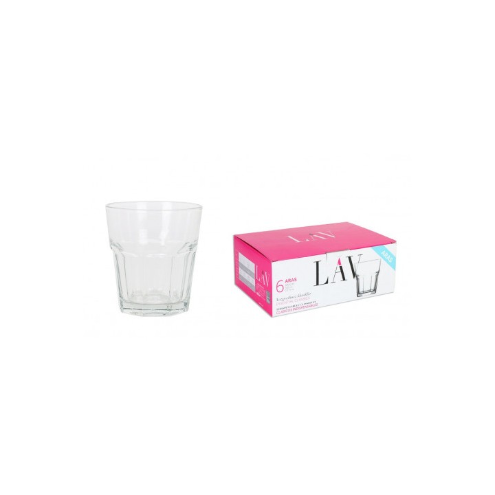 SET 6 VASOS AGUA 305CC ARAS