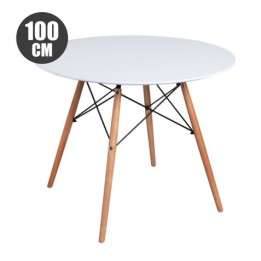 MESA REDONDA DESIGN D400 100CM BLANCA MUVIP