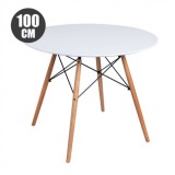 MESA REDONDA DESIGN D400 100CM BLANCA MUVIP