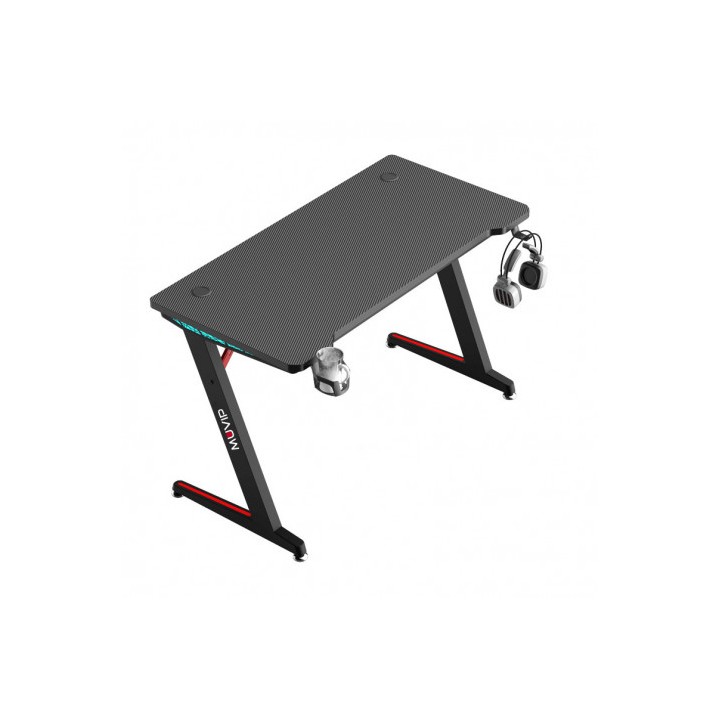 MESA GAMING PRO300 FIBRA CARBONO LUZ RGB MUVIP