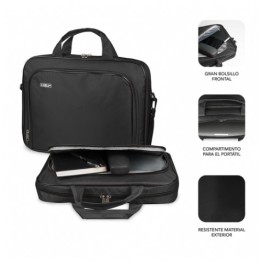 MALETIN PORTATIL SUBBLIM OXFORD 15.4"- 16" NEGRO