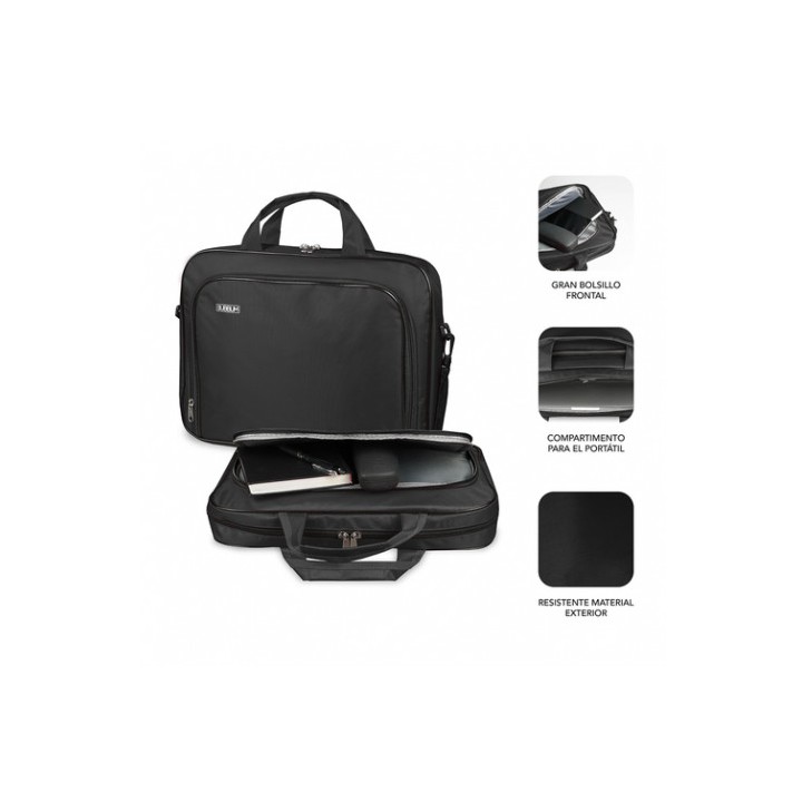 MALETIN PORTATIL SUBBLIM OXFORD 15.4"- 16" NEGRO
