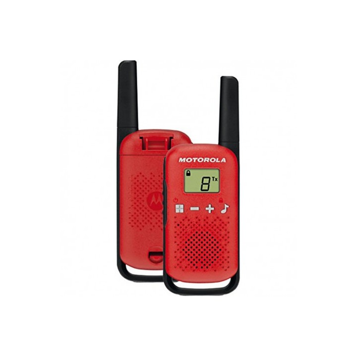PACK 2 WALKIE-TALKIE MOTOROLA TLKR-T42 ROJO