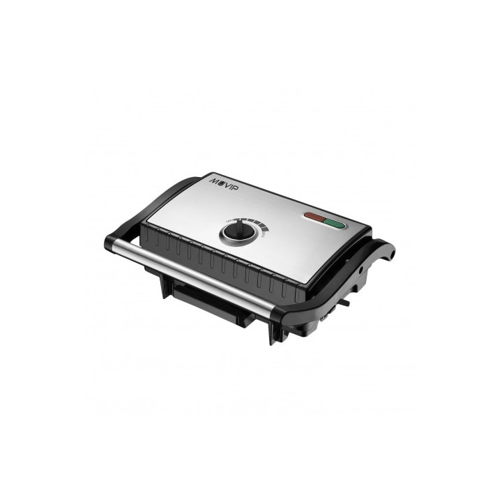 SANDWICHERA INOX PLACA LISA 1500W TEMPERATURA REGULABLE MUVIP