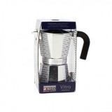 CAFETERA VITRO EXPRES 6 TAZAS ALUMINIO ANTIADHERENTE CALDERIN SIN CANTOS