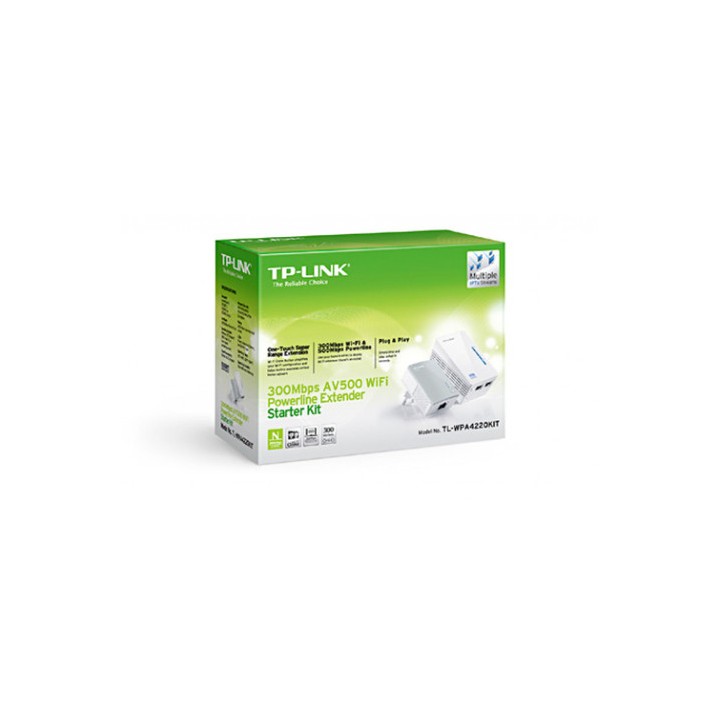 KIT EXTENSOR POWERLINE WIFI TP-LINK AV600 300MBPS (TL-WPA4220)