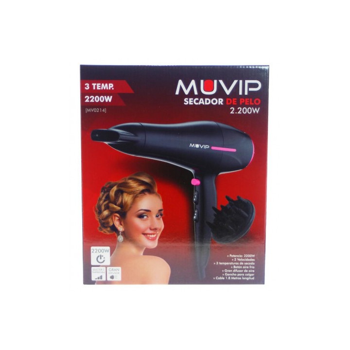 SECADOR DE PELO 2200W MUVIP