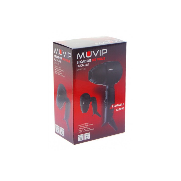 SECADOR DE VIAJE PLEGABLE 1200W MUVIP