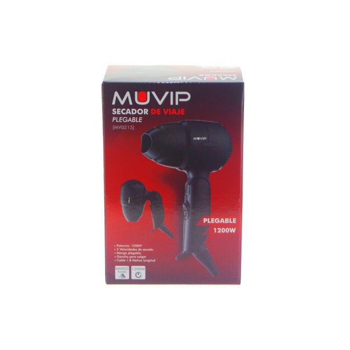 SECADOR DE VIAJE PLEGABLE 1200W MUVIP