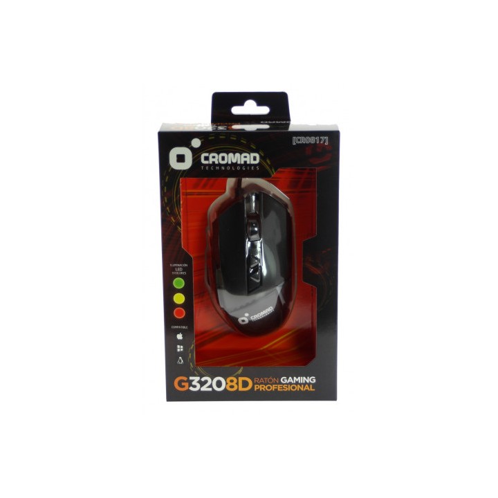 RATON GAMING G320 8D PROFESIONAL CROMAD