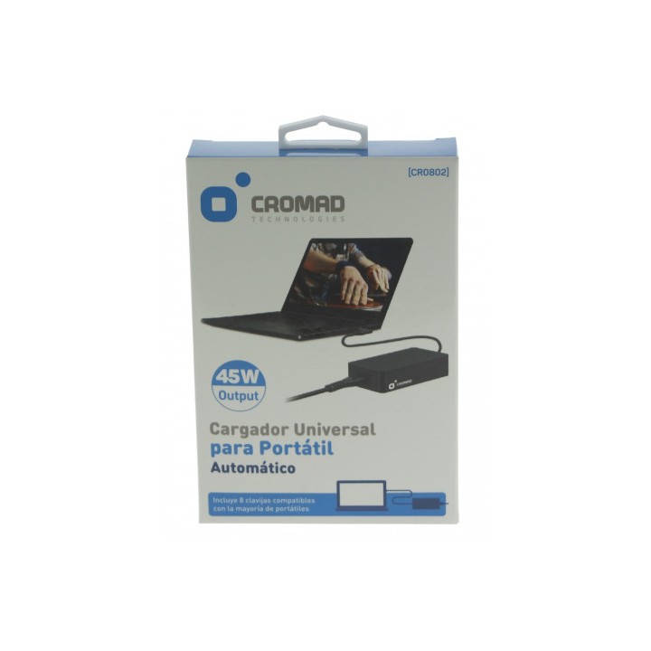 CARGADOR UNIVERSAL AUTOMÁTICO 45W CROMAD