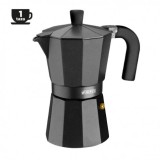CAFETERA ALUMINIO 1 TAZA VITRO NOIR NEGRO MONIX