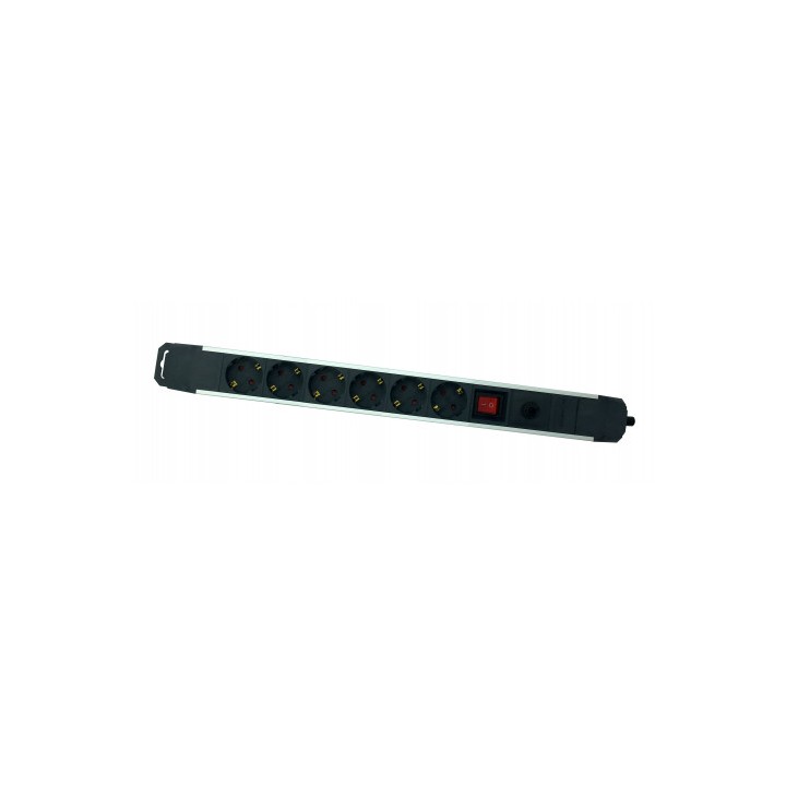 BASE MULTIPLE 6 TOMAS SOBRETENSION ALUMINIO ELBAT