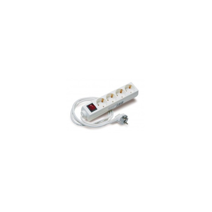 BASE MULTIPLE 4 TOMAS CON INTERRUPTOR ELBAT