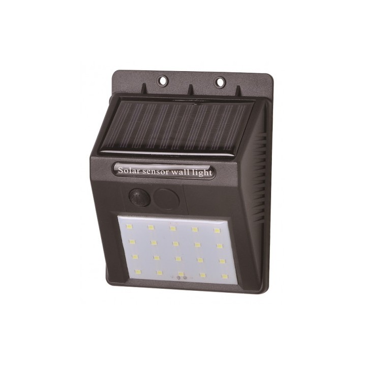 APLIQUE LED SOLAR 30LM NEGRO ELBAT