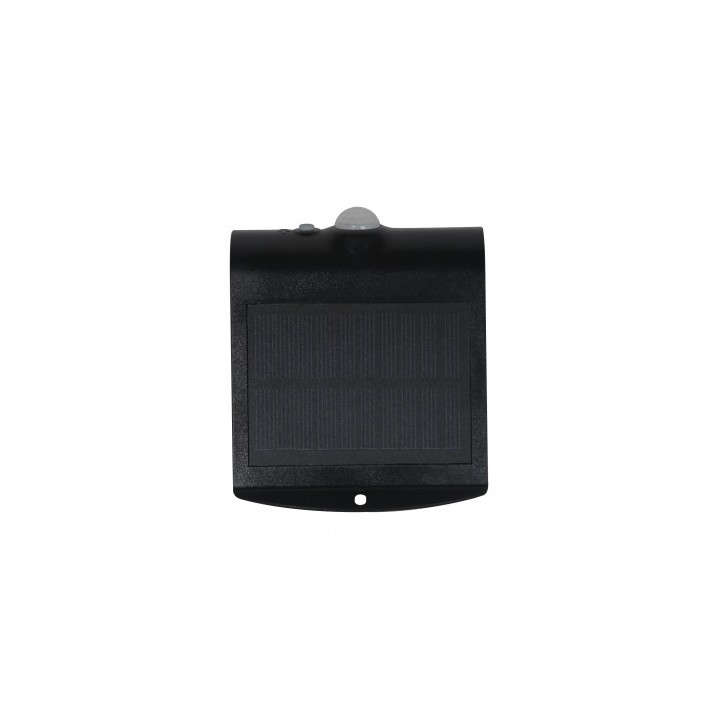 APLIQUE LED SOLAR 1.5W 220LM DOBLE ILUMINACIÓN NEGRO ELBAT