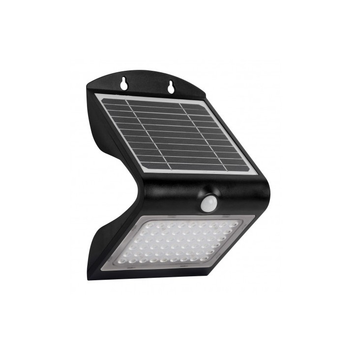 APLIQUE LED SOLAR 4W 500LM DOBLE ILUMINACIÓN NEGRO ELBAT