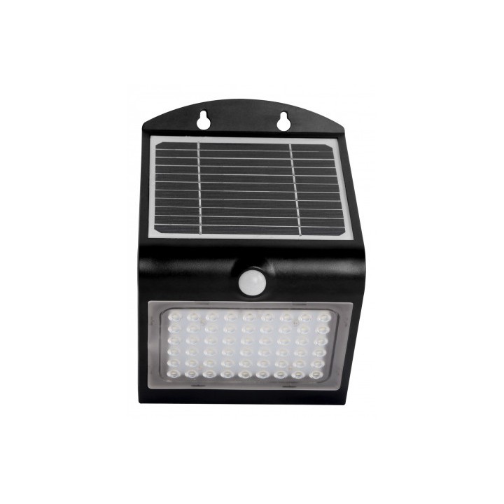 APLIQUE LED SOLAR 4W 500LM DOBLE ILUMINACIÓN NEGRO ELBAT