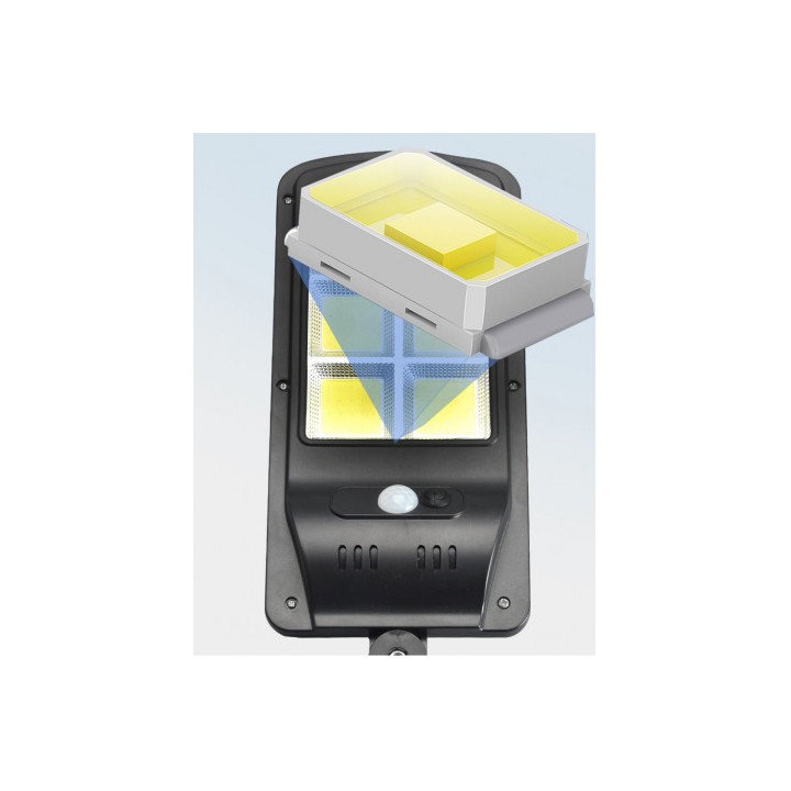 FAROLA LED COB SOLAR 4500LM + SENSOR + MANDO ELBAT