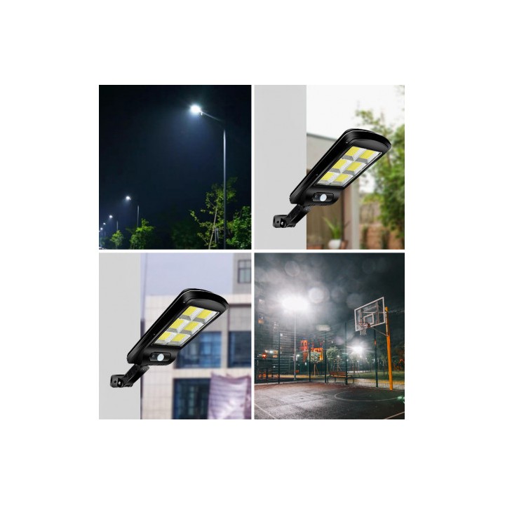 FAROLA LED COB SOLAR 4500LM + SENSOR + MANDO ELBAT