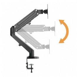 SOPORTE DE MESA 1 MONITOR 17"-27" CON PISTON DE GAS CROMAD