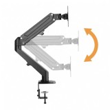 SOPORTE DE MESA 1 MONITOR 17"-27" CON PISTON DE GAS CROMAD