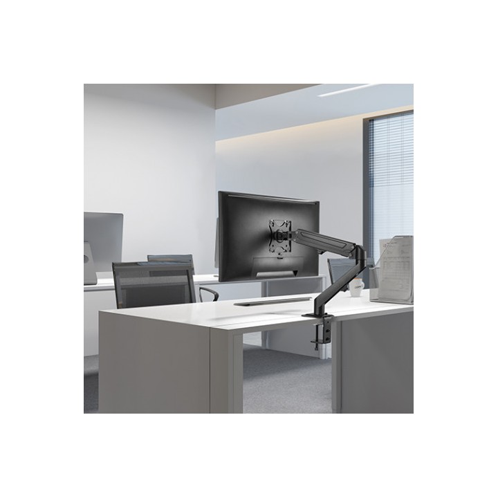 SOPORTE DE MESA 1 MONITOR 17"-27" CON PISTON DE GAS CROMAD