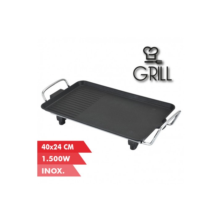 PLANCHA DE ASAR 40X24CM 1500W MUVIP