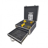 PACK 20V TALADRO PERCUTOR+RADIAL S/CARBONES | 2 X 4AH | CAJA ALUMINIO BLIM
