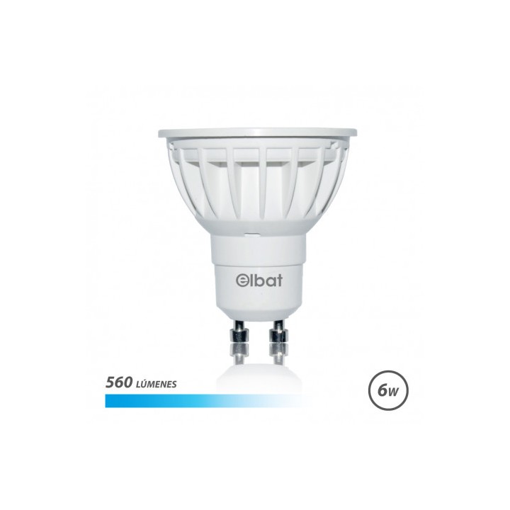 BOMBILLA LED GU10 | 6W | 560LM | LUZ FRIA | ELBAT