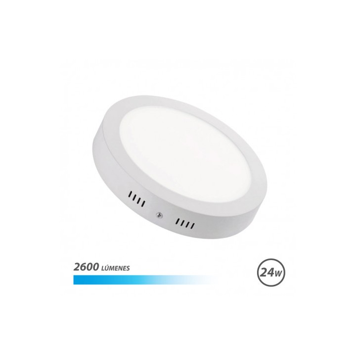 DOWNLIGHT CIRCULAR SOBRE PARED LED 24W 2600LM LUZ FRIA ELBAT