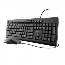 TECLADO+RATON USB TRUST TKM-250 SILENCIOSO Y REST A LIQUIDOS