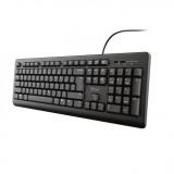 TECLADO TRUST TK-150 TAMAÑO COMPACTO RESISTENTE VERTIDOS
