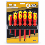 JUEGO 6 PIEZAS DESTORNILLADORES 1.000V CON SOPORTE BLIM