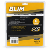 JUEGO 6 PIEZAS DESTORNILLADORES CON SOPORTE BLIM