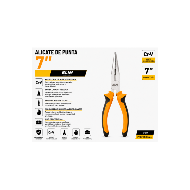 ALICATE DE PUNTA 7" BLIM