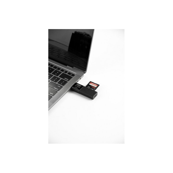 LECTOR DE TARJETAS 2 EN 1 USB 3.0 XO