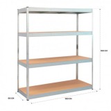 ESTANTERIA GALVANIZADA 4 BALDAS 180X160X60CM BLIM